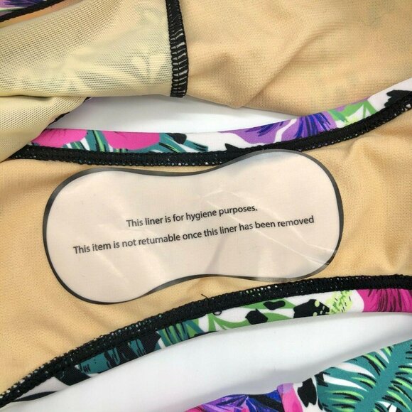 Swimsuits For All Womens Floral High Waist Bikini Bottom Size 22 Nylon/Spandex - Picture 8 of 8